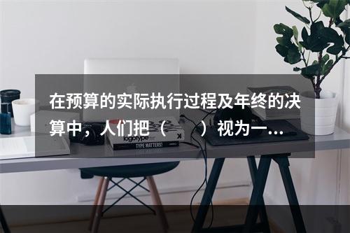 在预算的实际执行过程及年终的决算中，人们把（　　）视为一种