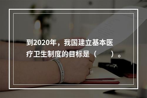 到2020年，我国建立基本医疗卫生制度的目标是（　　）。