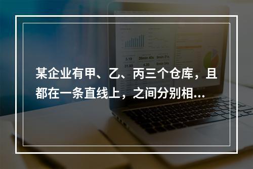 某企业有甲、乙、丙三个仓库，且都在一条直线上，之间分别相距