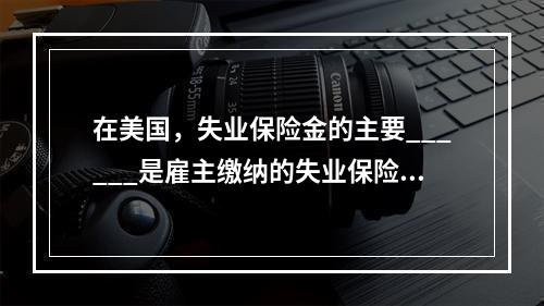 在美国，失业保险金的主要______是雇主缴纳的失业保险税