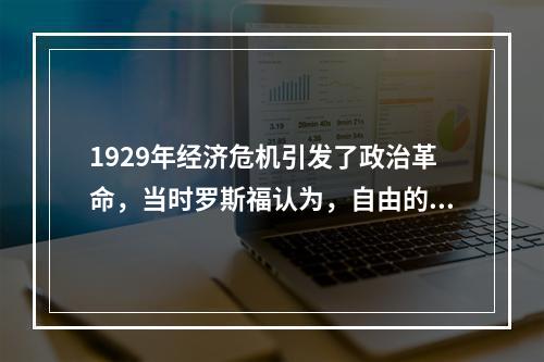 1929年经济危机引发了政治革命，当时罗斯福认为，自由的基