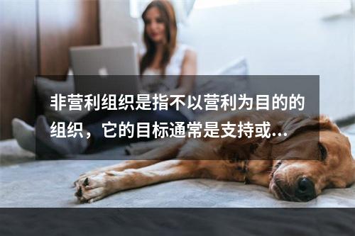 非营利组织是指不以营利为目的的组织，它的目标通常是支持或处