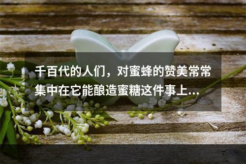 千百代的人们，对蜜蜂的赞美常常集中在它能酿造蜜糖这件事上面