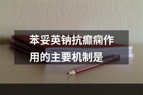 苯妥英钠抗癫痫作用的主要机制是