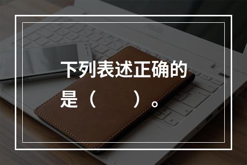 下列表述正确的是（　　）。