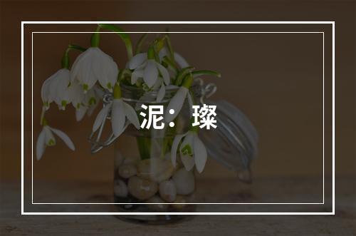 泥：璨