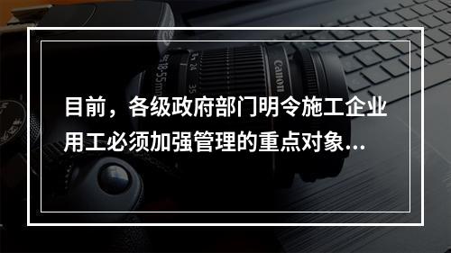 目前，各级政府部门明令施工企业用工必须加强管理的重点对象有（