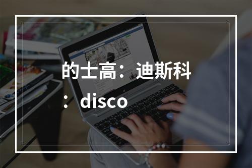 的士高：迪斯科：disco