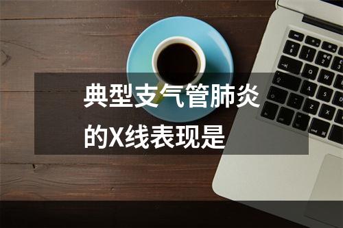 典型支气管肺炎的X线表现是