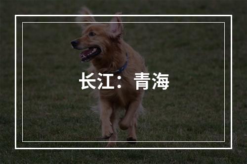 长江：青海