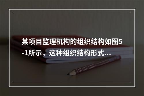 某项目监理机构的组织结构如图5-1所示，这种组织结构形式的