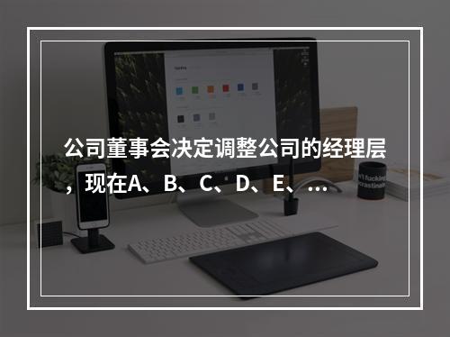 公司董事会决定调整公司的经理层，现在A、B、C、D、E、F