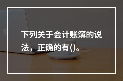 下列关于会计账簿的说法，正确的有()。