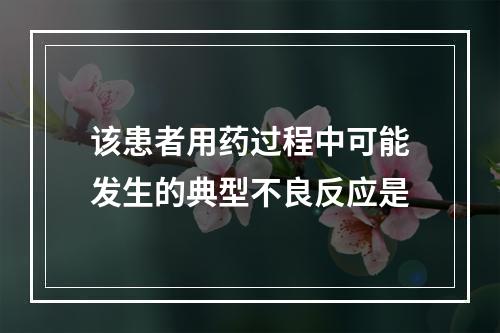 该患者用药过程中可能发生的典型不良反应是