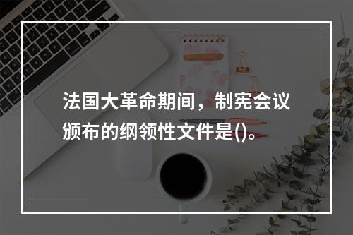 法国大革命期间，制宪会议颁布的纲领性文件是()。