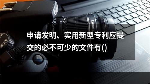 申请发明、实用新型专利应提交的必不可少的文件有()