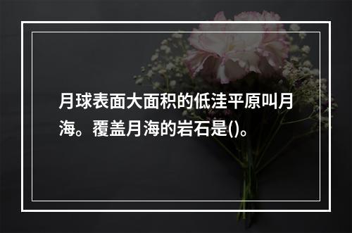 月球表面大面积的低洼平原叫月海。覆盖月海的岩石是()。