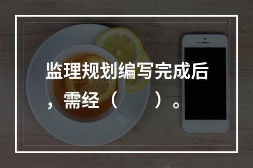 监理规划编写完成后，需经（　　）。