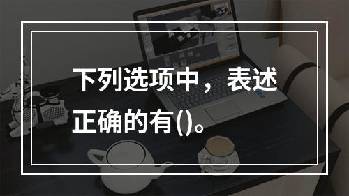 下列选项中，表述正确的有()。