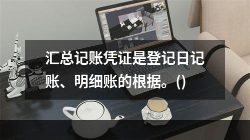 汇总记账凭证是登记日记账、明细账的根据。()