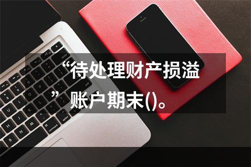 “待处理财产损溢”账户期末()。