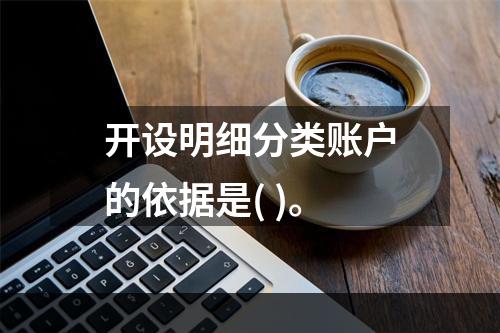 开设明细分类账户的依据是( )。