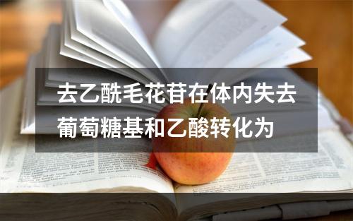 去乙酰毛花苷在体内失去葡萄糖基和乙酸转化为