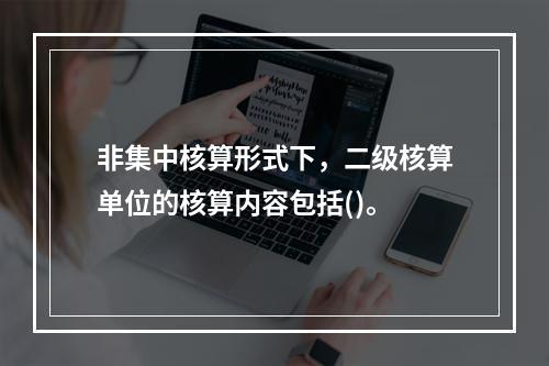 非集中核算形式下，二级核算单位的核算内容包括()。