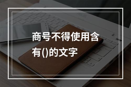 商号不得使用含有()的文字