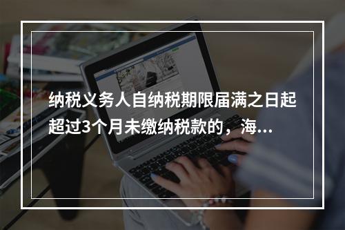 纳税义务人自纳税期限届满之日起超过3个月未缴纳税款的，海关可