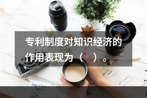 专利制度对知识经济的作用表现为（　）。