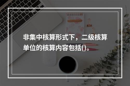 非集中核算形式下，二级核算单位的核算内容包括()。