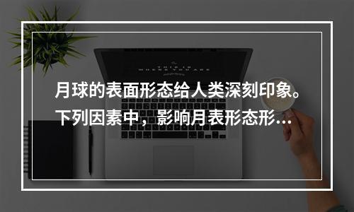 月球的表面形态给人类深刻印象。下列因素中，影响月表形态形成的