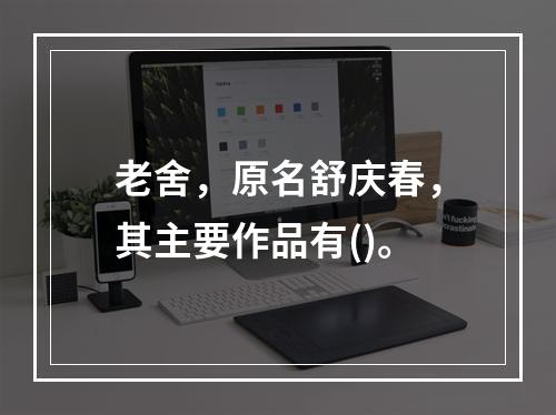 老舍，原名舒庆春，其主要作品有()。