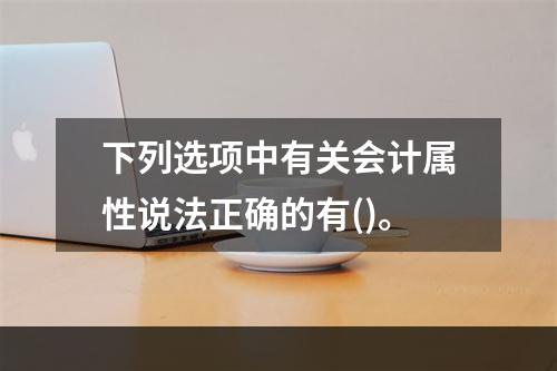 下列选项中有关会计属性说法正确的有()。