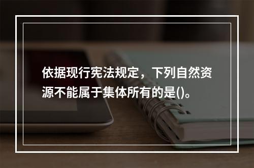 依据现行宪法规定，下列自然资源不能属于集体所有的是()。