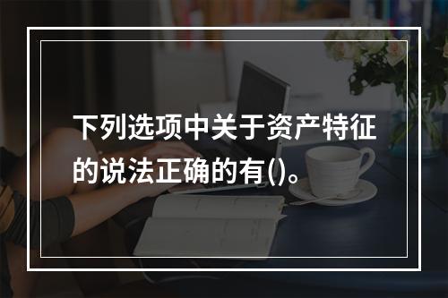 下列选项中关于资产特征的说法正确的有()。