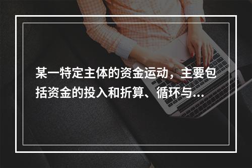 某一特定主体的资金运动，主要包括资金的投入和折算、循环与收回