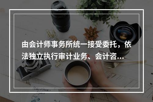 由会计师事务所统一接受委托，依法独立执行审计业务、会计咨询业