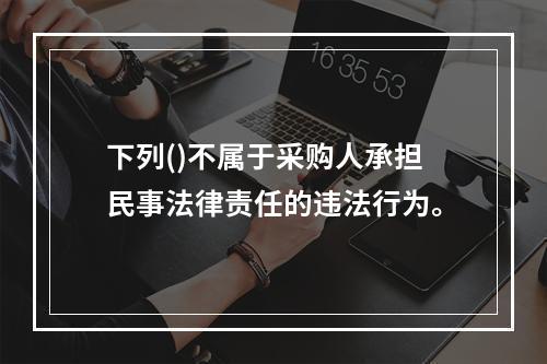 下列()不属于采购人承担民事法律责任的违法行为。