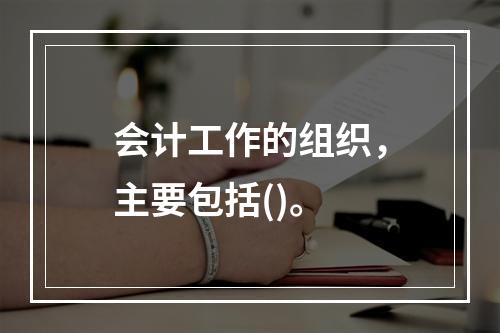 会计工作的组织，主要包括()。