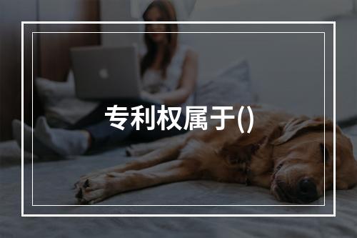 专利权属于()