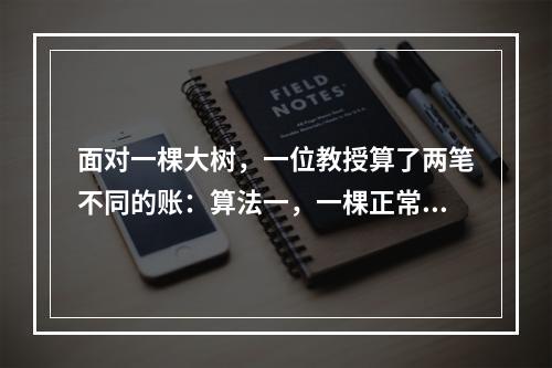 面对一棵大树，一位教授算了两笔不同的账：算法一，一棵正常生长