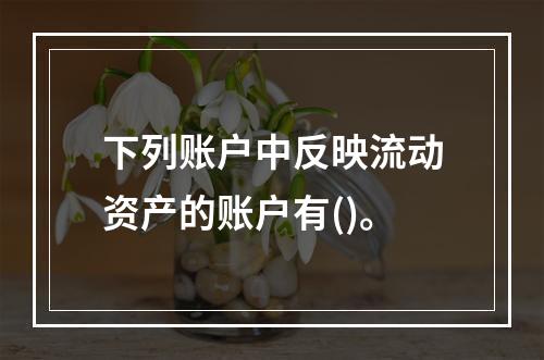 下列账户中反映流动资产的账户有()。