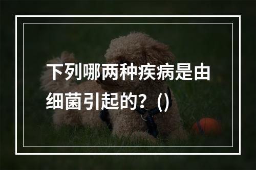 下列哪两种疾病是由细菌引起的？()