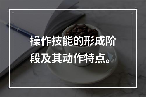 操作技能的形成阶段及其动作特点。