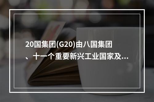 20国集团(G20)由八国集团、十一个重要新兴工业国家及欧盟