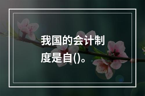 我国的会计制度是自()。