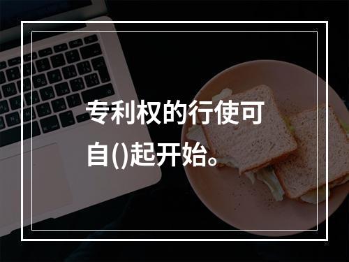 专利权的行使可自()起开始。