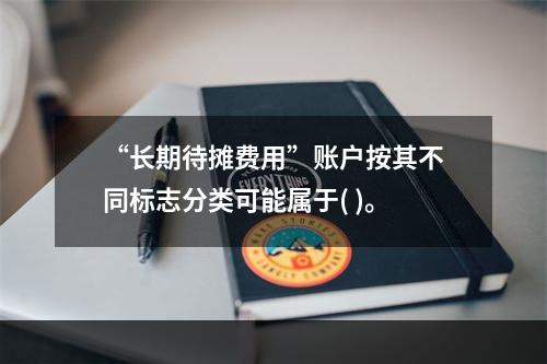 “长期待摊费用”账户按其不同标志分类可能属于( )。